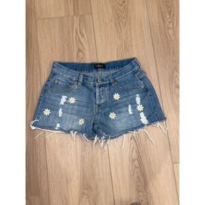 Rails Jesse Embroidered Short in Vintage Daisy Blue Size 24